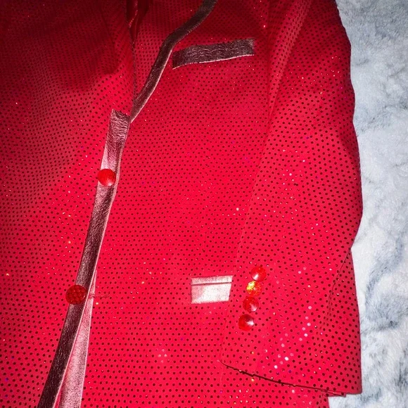 Red Sparkly Performance Jacket - Picture 4 of 4